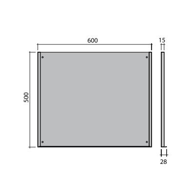 Zestawy naścienne z szufladami 500x600 mm